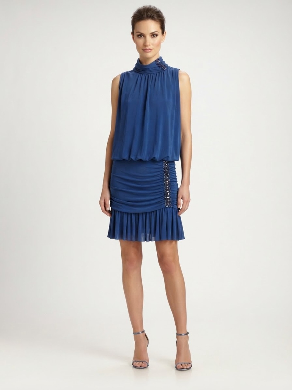Marc Bouwer y2k Sleeveless Royal Blue Dress 6